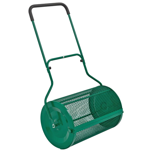 TABLER SCAPER LTD 76L Lawn Compost Spreader Top Dress Soil/Fertiliser/Seed Heavy Duty Garden Roller
