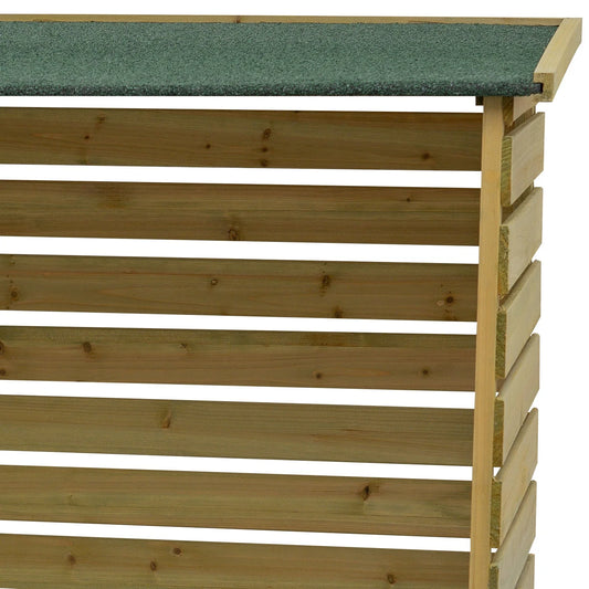 TABLER SCAPER LTD Treated Wooden Heavy Duty Log Store Garden Storage Shed