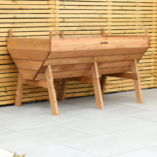 TABLER SCAPER LTD Raised Wooden Garden Bed Planter, Plants &amp; Vegetable/Herb Box, Large 150cm